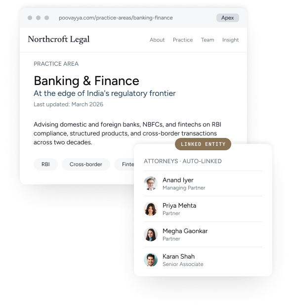 Legal firm website built with ApexCMS